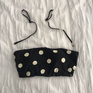 Billabong Reversible polka dot swim top